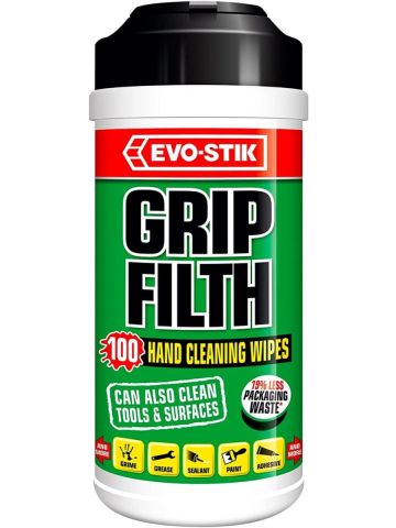 Evo-Stik Grip Filth Cleaning Wipes